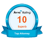 Avvo rating 10 Superb badge