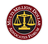 Multi Million Dollar Advocates Forum badge